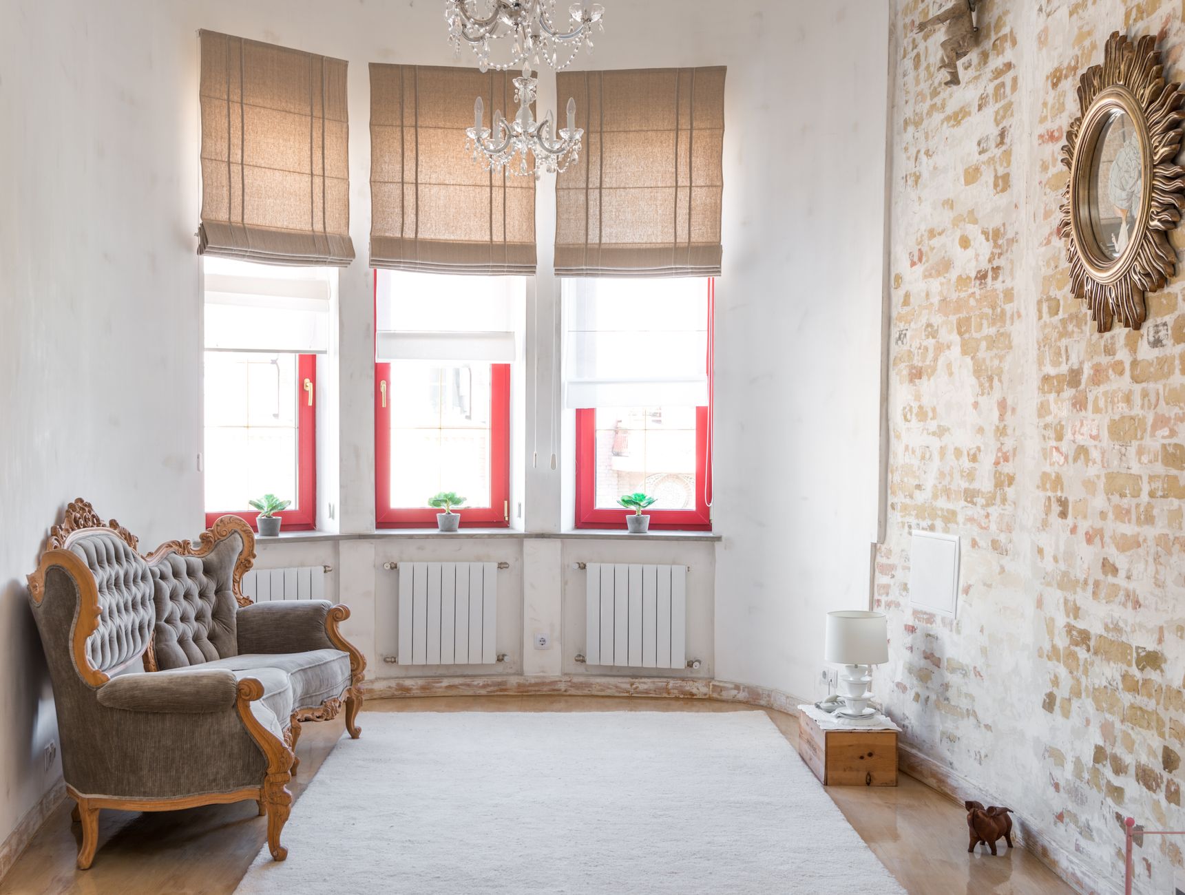 Vintage living room in a family home