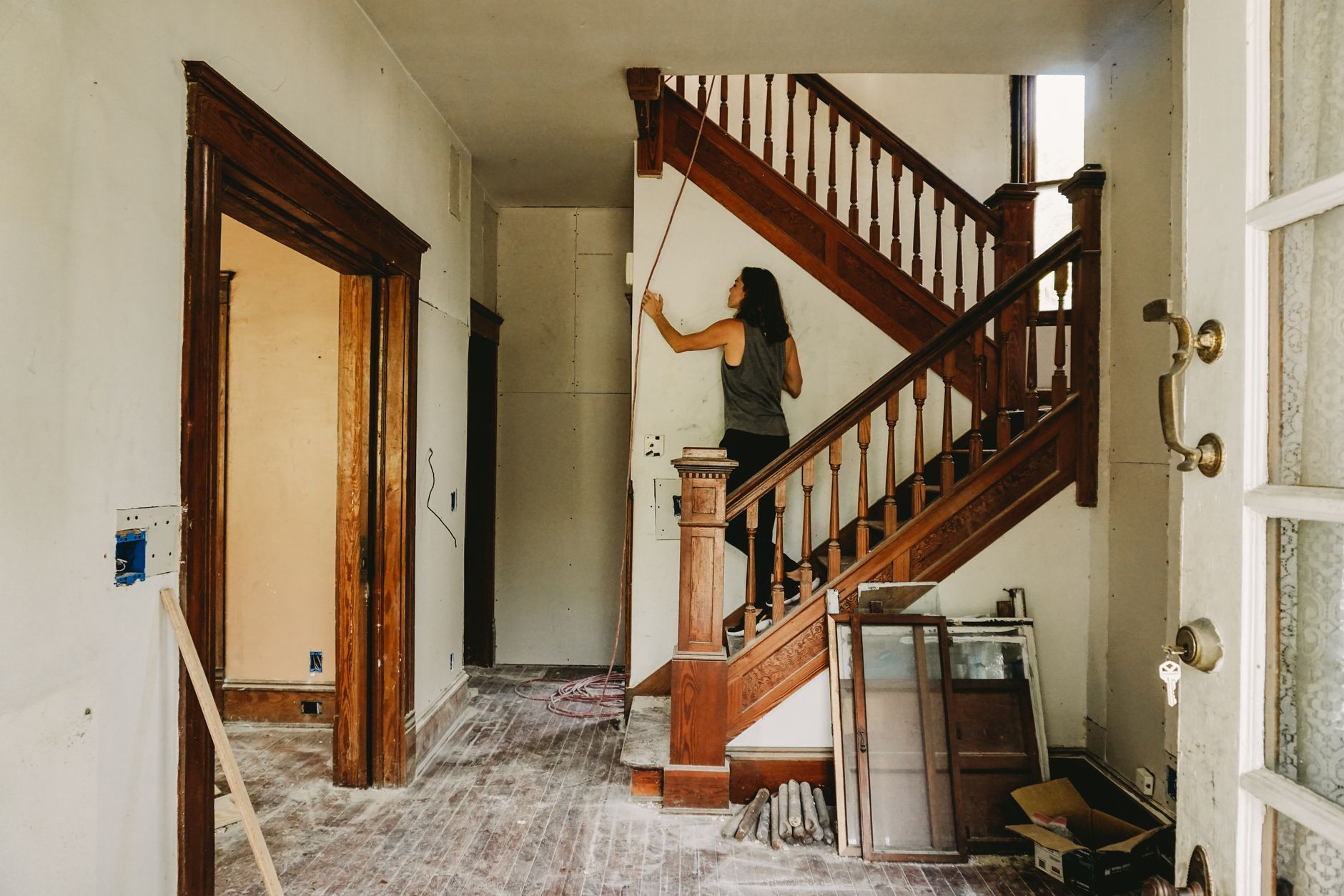 A home renovation in progress